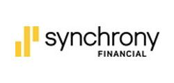 Synchrony Financial logo: yellow bars graphic with the word 