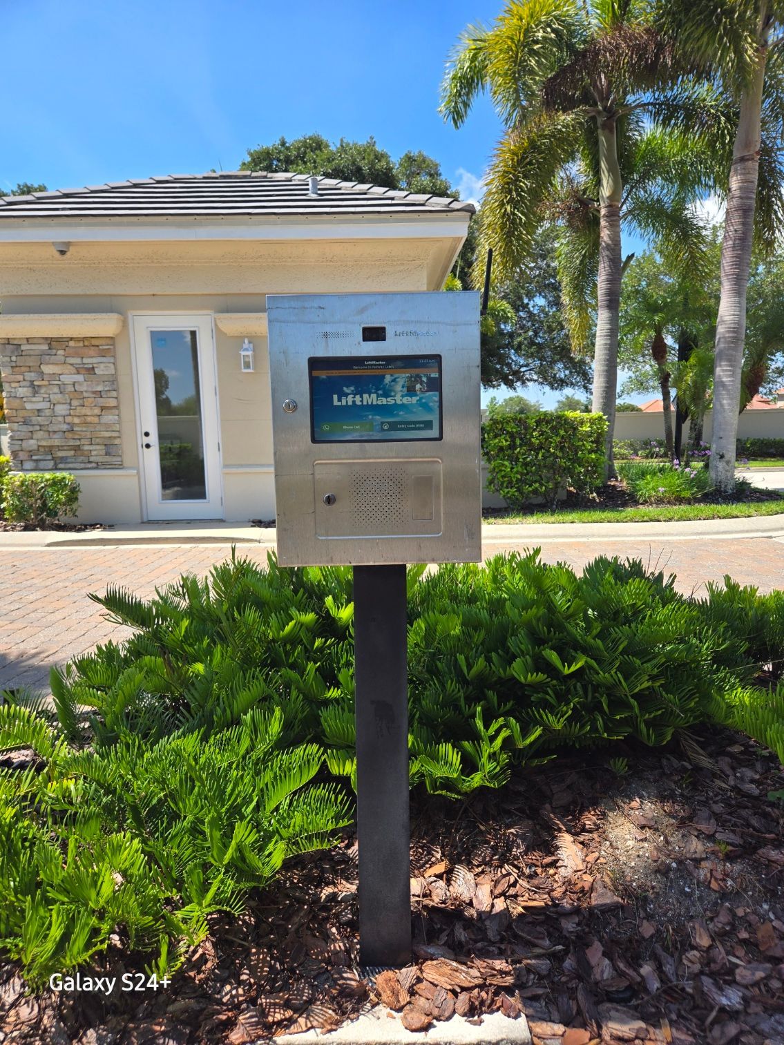 A stainless steel box with a screen that says lifeguard on it.