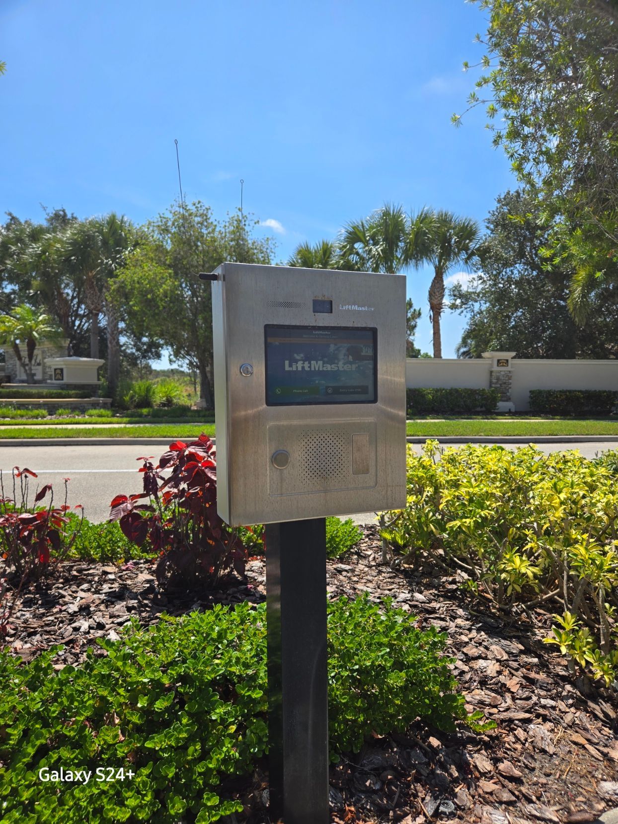A stainless steel box with a screen on it.