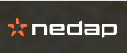 A logo for nedap with a star on it