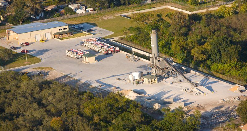 Aerial photo of the business location