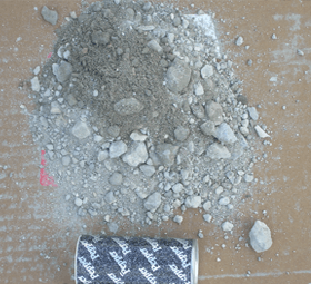 Crushed concrete