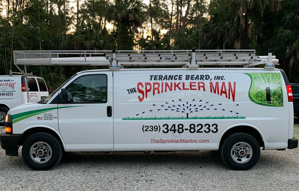 White work van with 