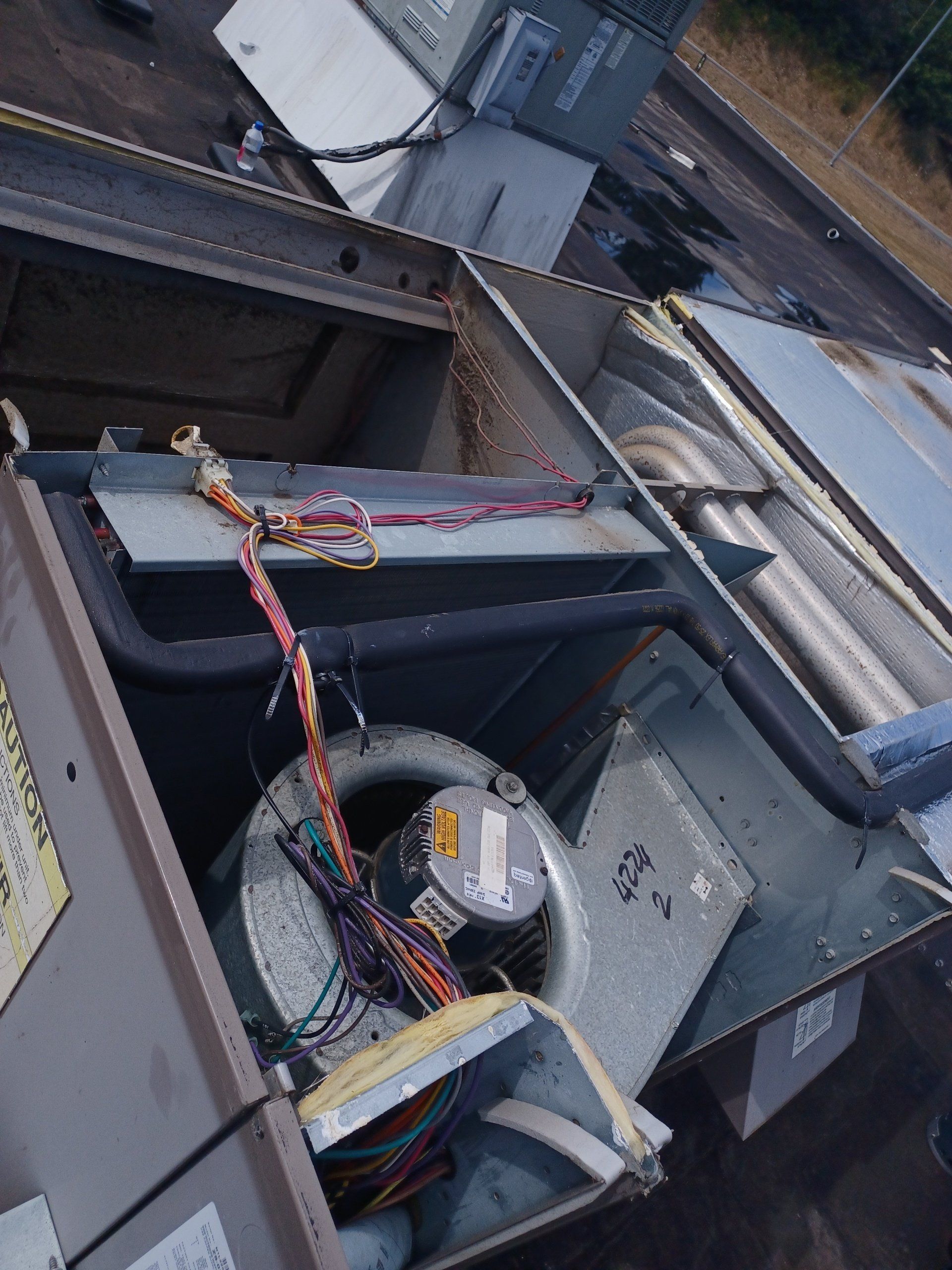 Commercial HVAC parts repair