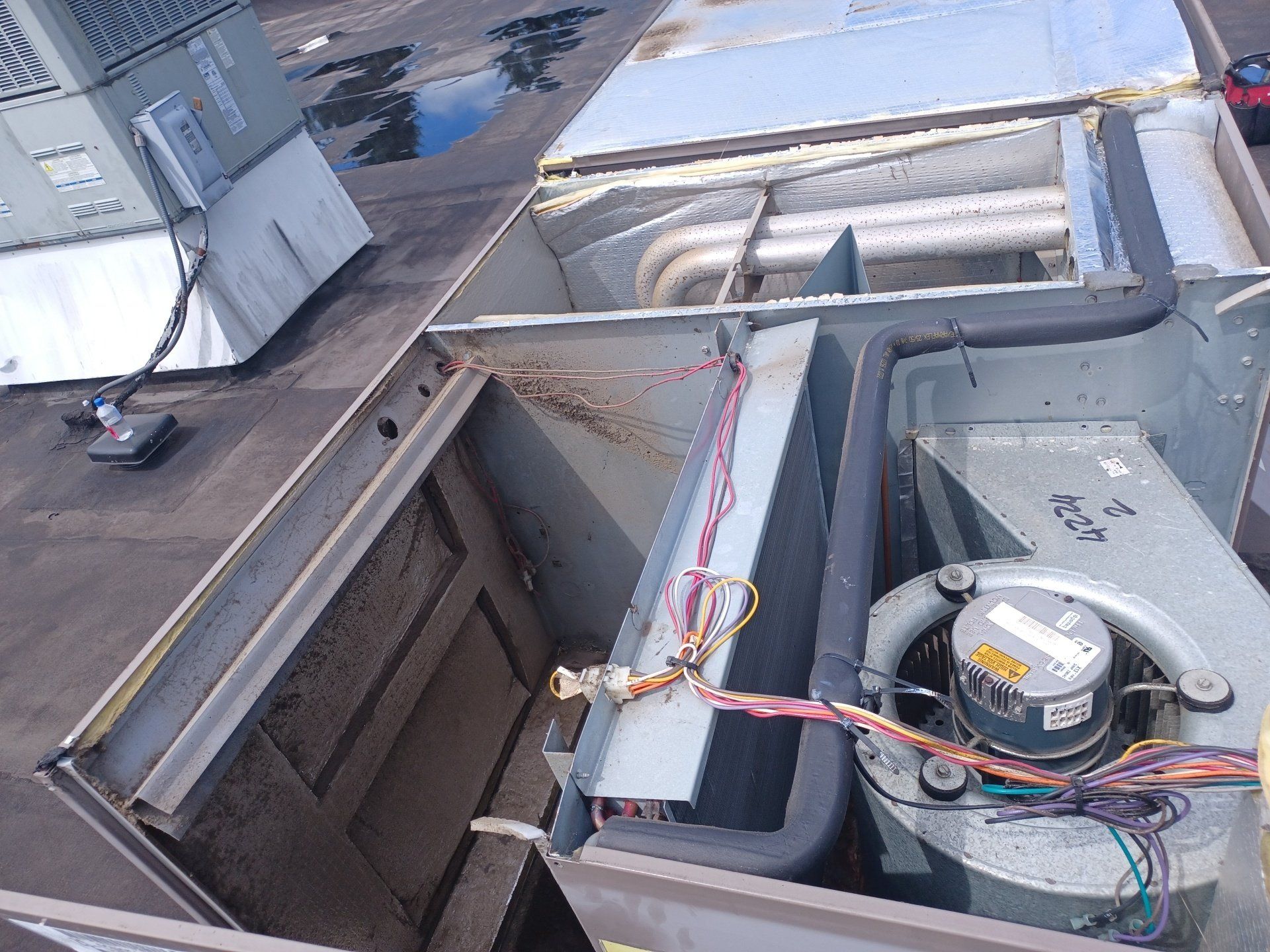 Commercial HVAC parts repair