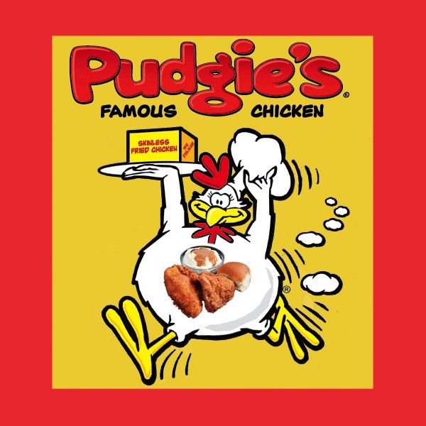 Pudgies Famous Chicken Logo
