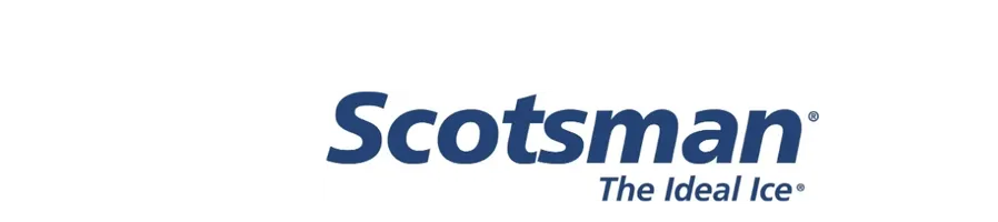 Scotsman logo with blue text on a white background. Text includes the words "Scotsman" and "The Ideal Ice".