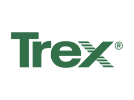 Trex logo in green, with the name and a stylized "X" featuring horizontal lines.