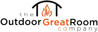 Logo with text "The Outdoor Great Room Company" and a fire graphic.