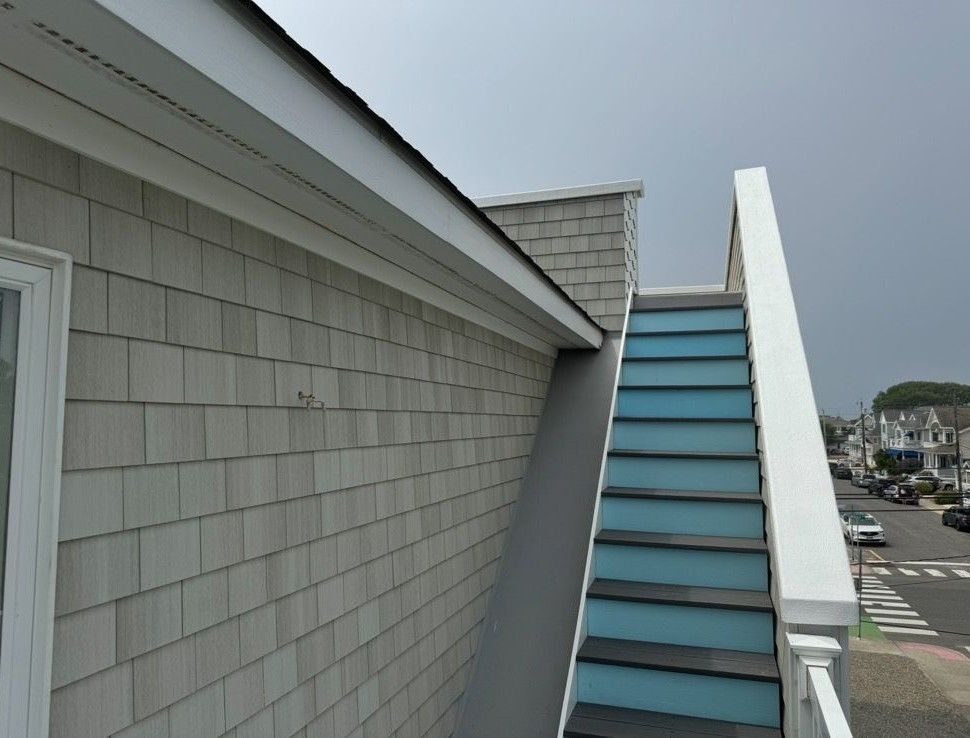 Stairs leading up to the second floor of a building