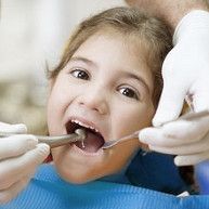 Kid in dental clinic