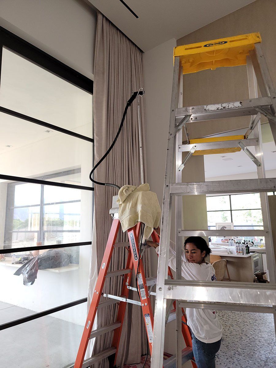 drapes installation