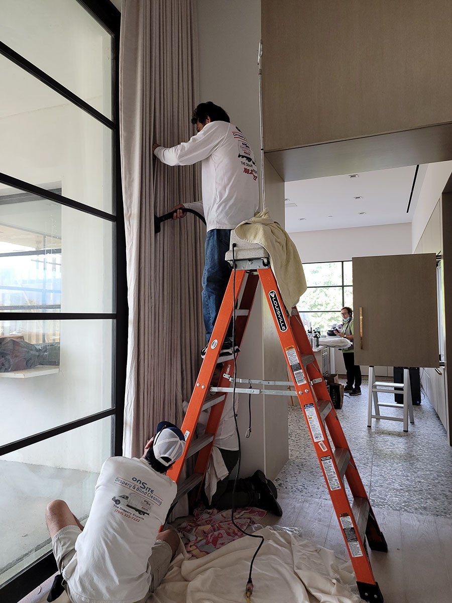 drapes installation