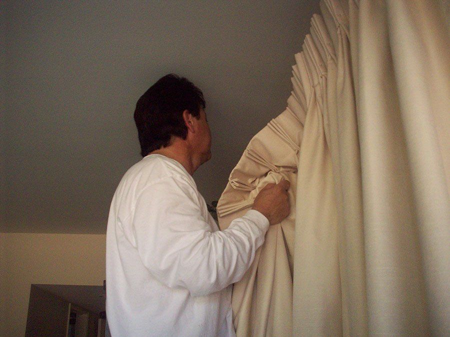 drapes installation