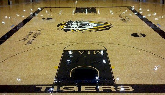 Painted Wood Floor