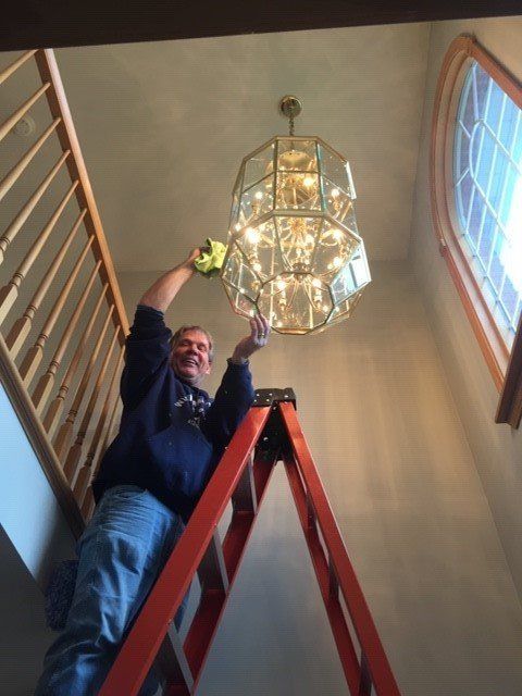 chandelier cleaning