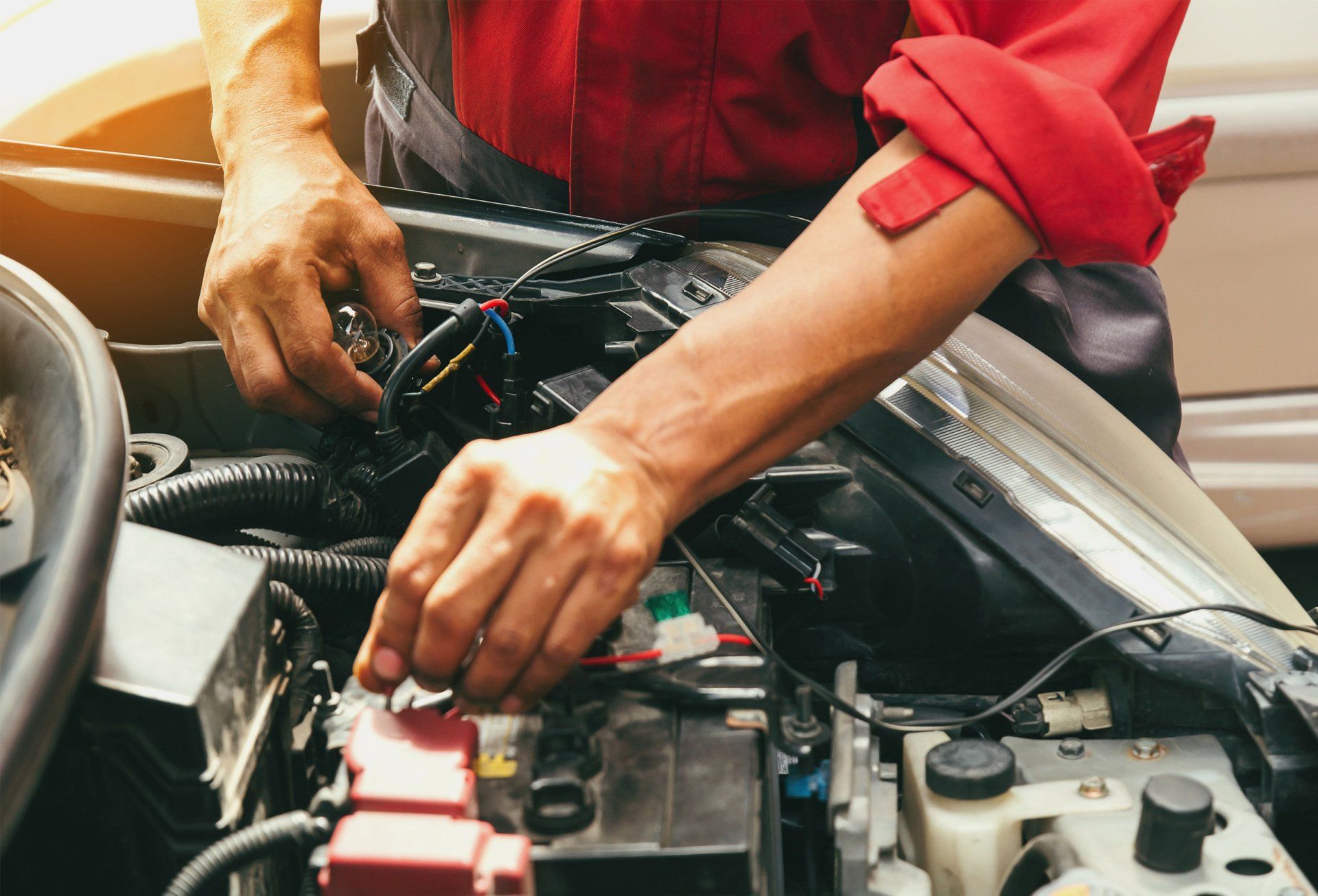 Automobile electrical repair