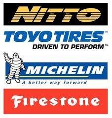 Toyo Tires, Nitto, Michelin, Firestone