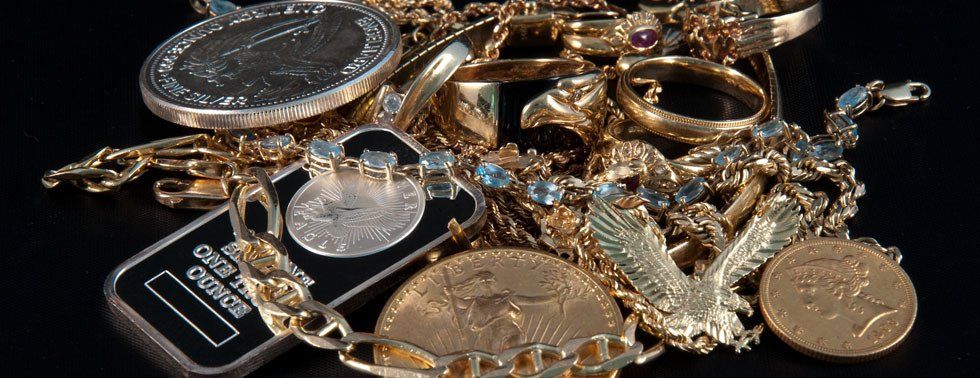 Jewelry and old coins