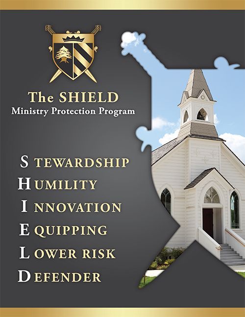 A poster for The Shield Ministry Protection Program