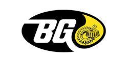 A black and yellow oval logo featuring the bold white letters