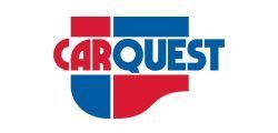 The Carquest logo, featuring the company name in blue and red text on a divided, block-shaped background.