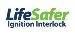 The LifeSafer Ignition Interlock logo in navy blue and lime green text on a white background.
