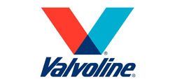 The Valvoline logo featuring a stylized red and blue 'V' above the company name in navy blue.