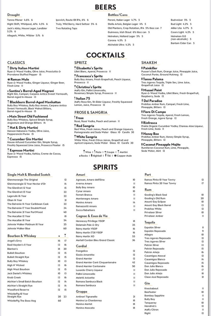 Italian Seafood Restuarant in Gloucester, MA Tonno