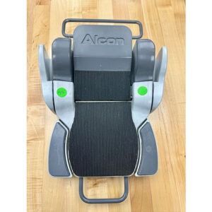 Gray and black medical foot pedal with 