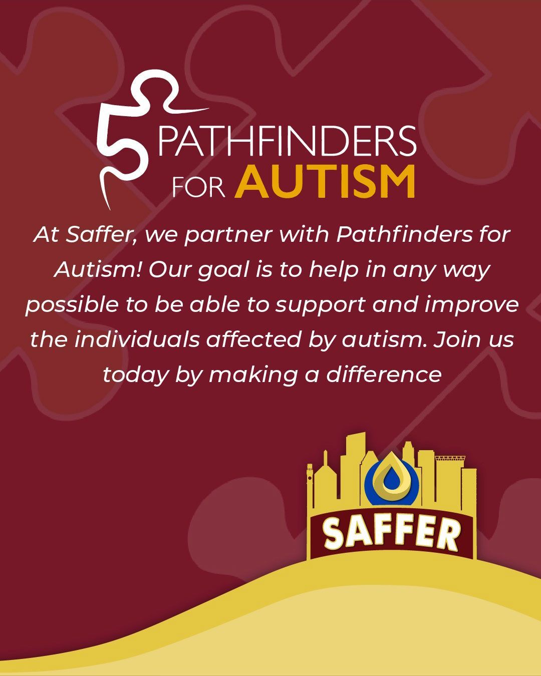Saffer partners with Pathfinders for Autism