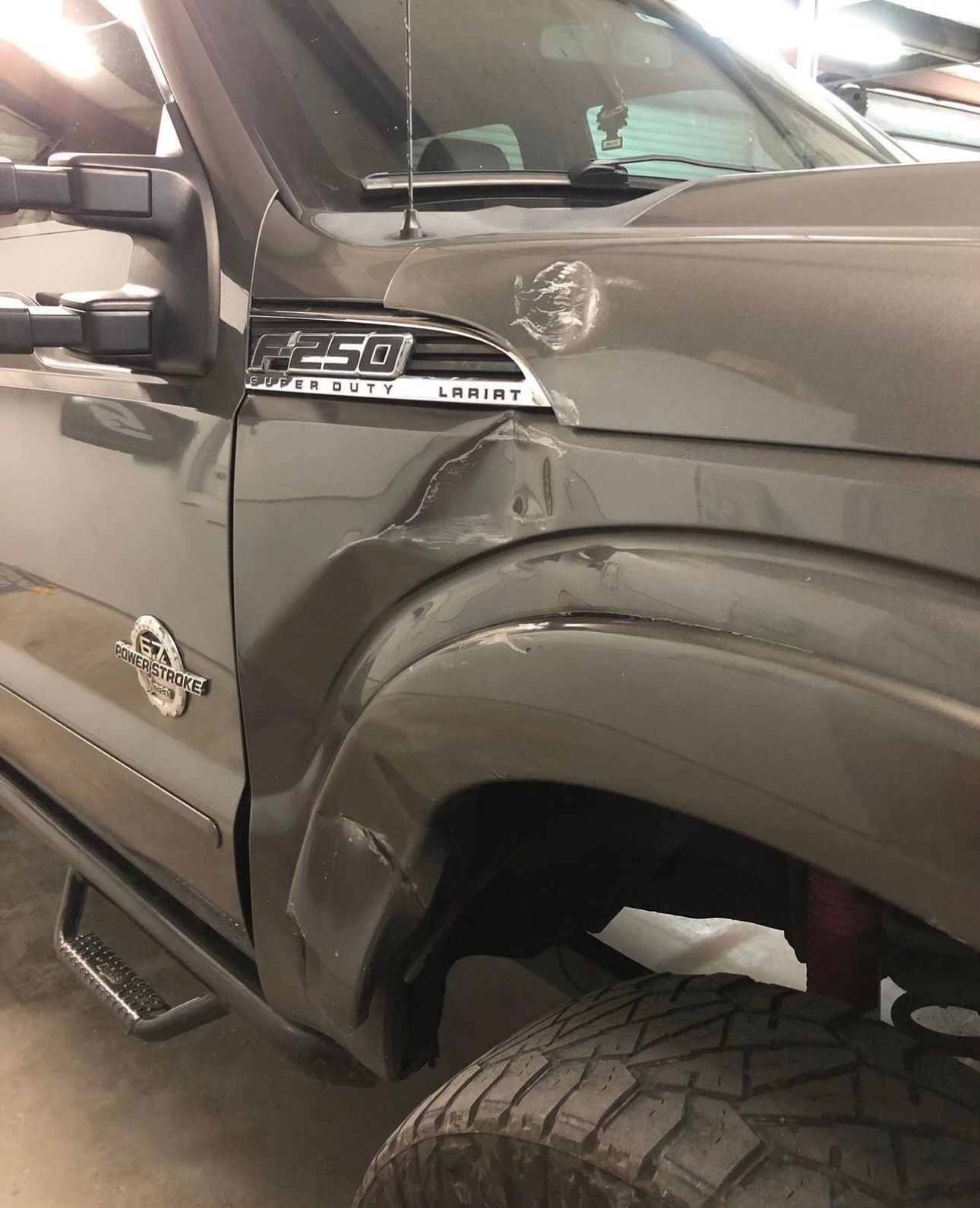 Before paint and body repair