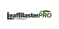 Leaf Blaster Pro logo in black and green on a white background