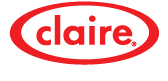 Claire's logo in red; the name inside an oval.