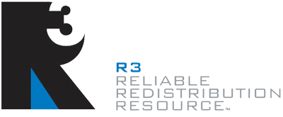 Logo for R3, 