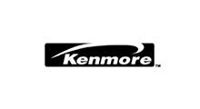 Kenmore logo in white text on a black rectangular background