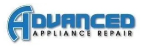 Advanced Appliance Repair logo with blue stylized &ldquo;A&rdquo; and black text on white background