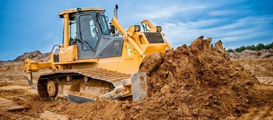 Bulldozer land clearing