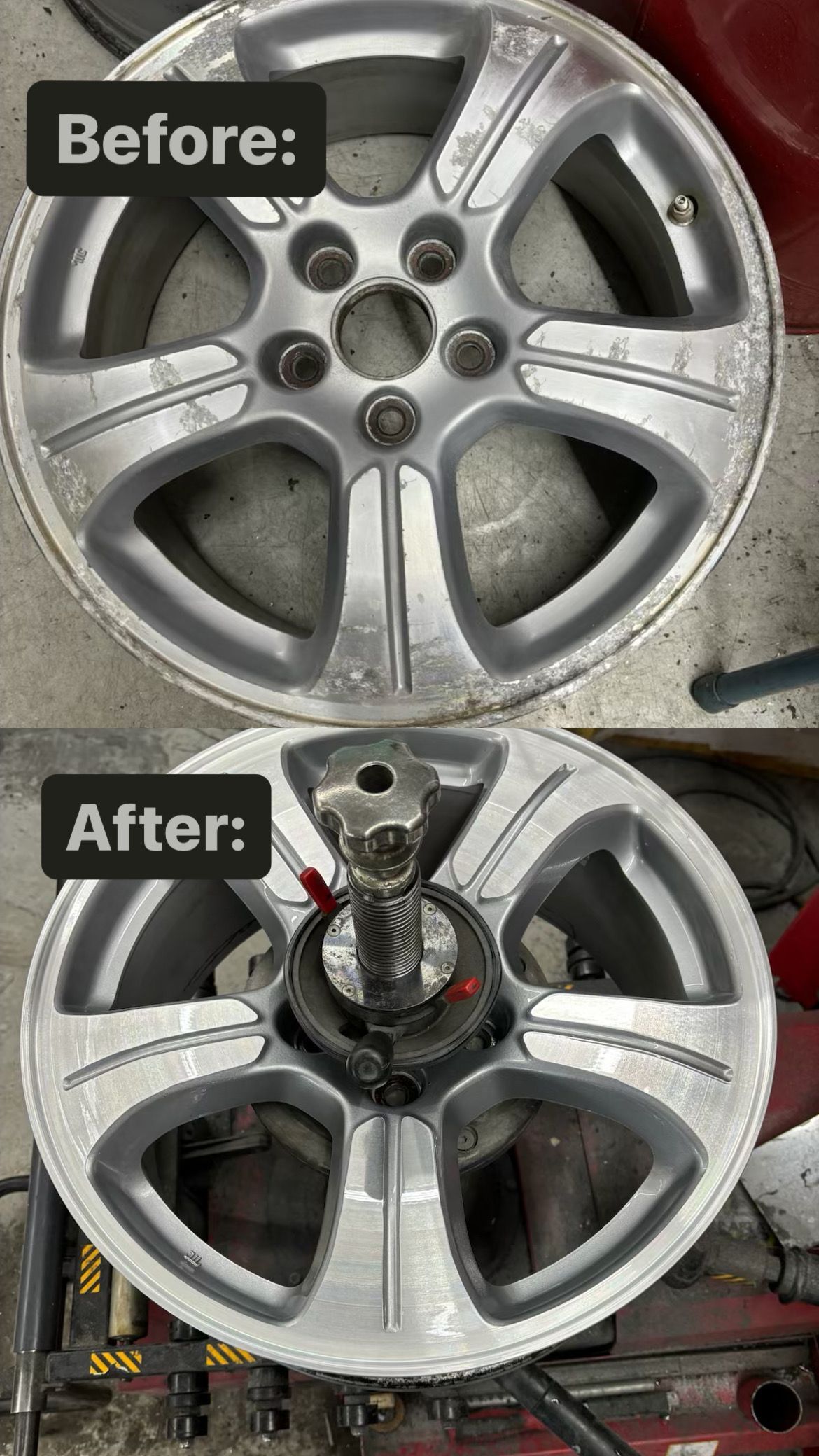 rim before and after