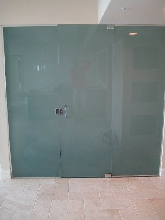 Glass door