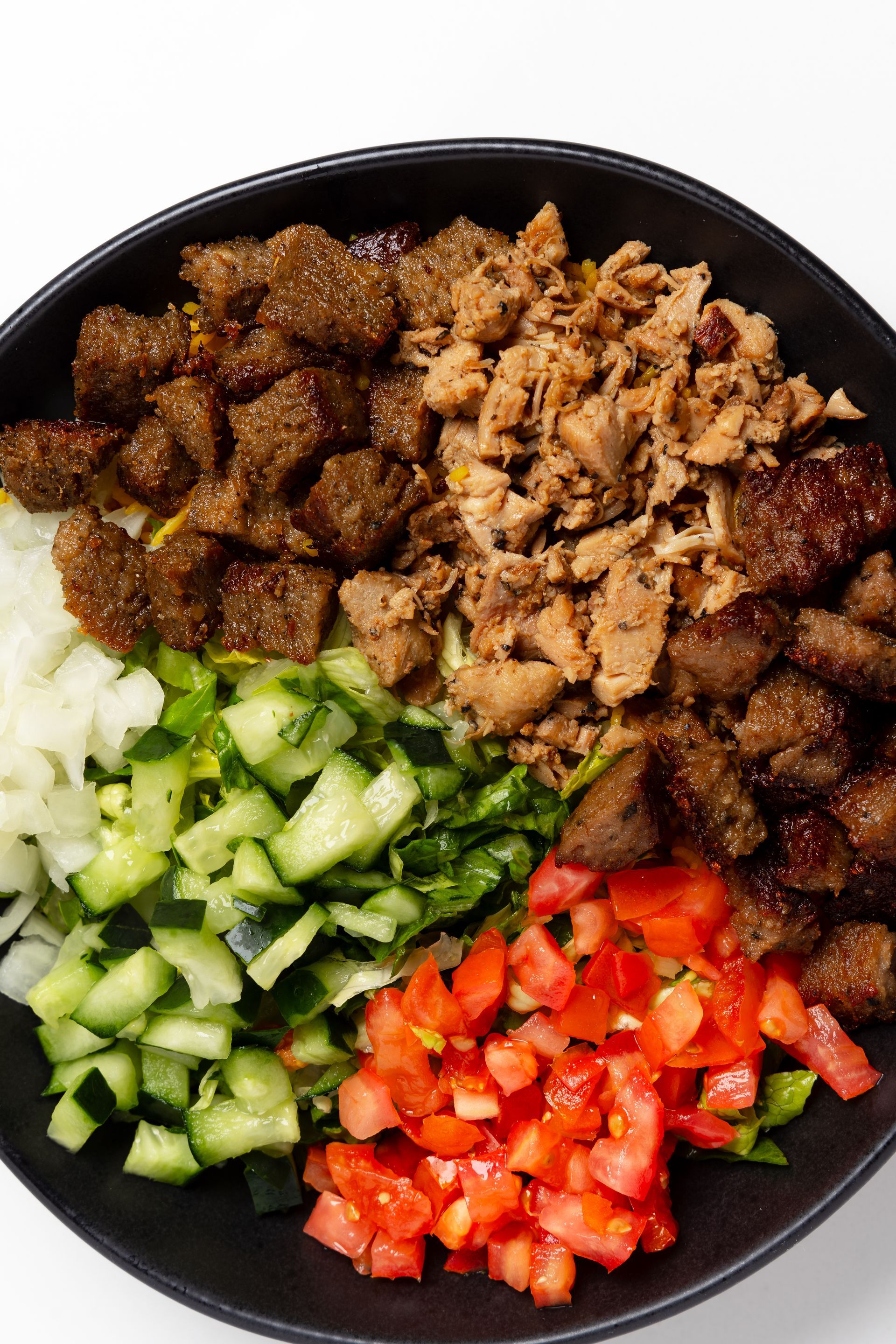 A close up of a plate of food on a table.
