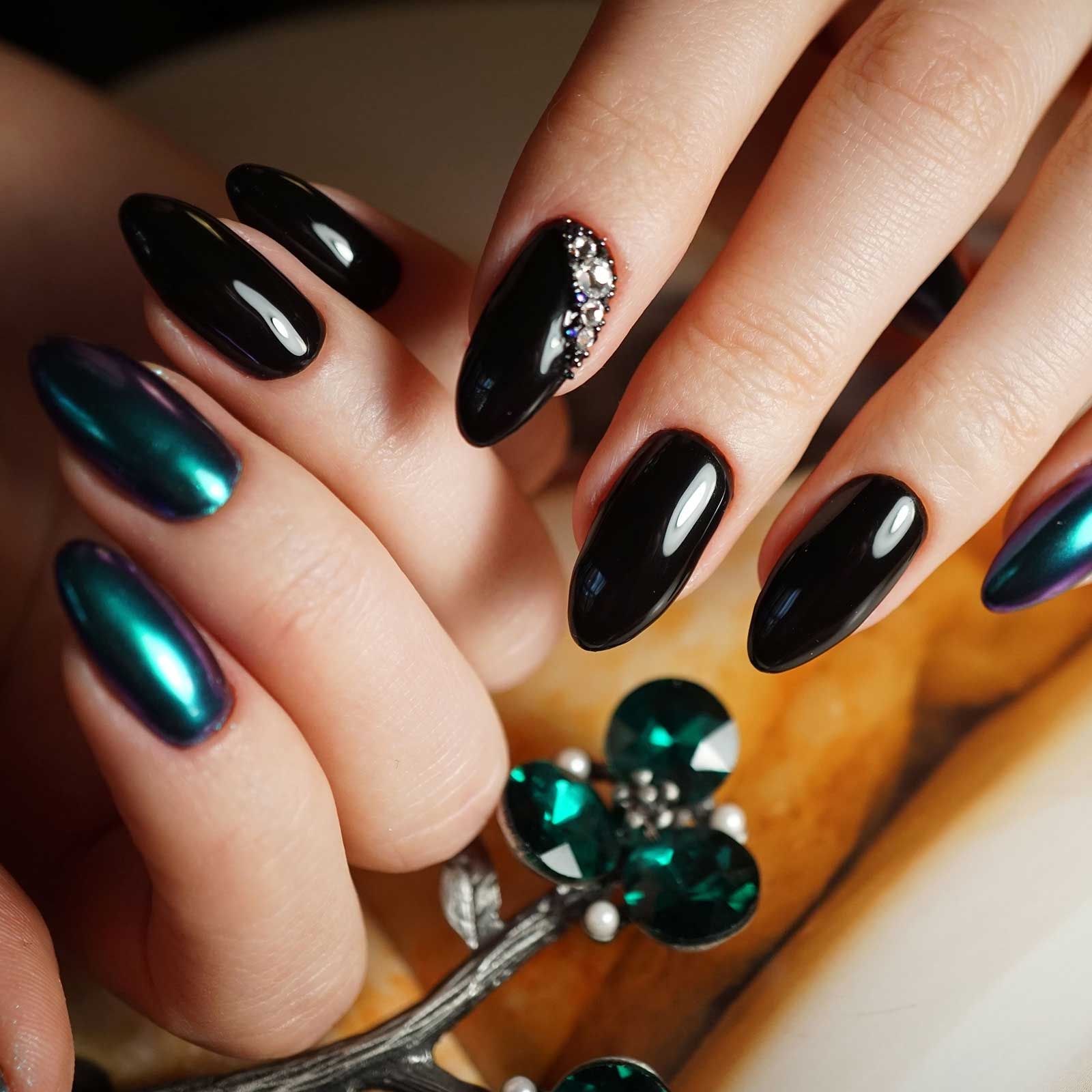 Black nail polish