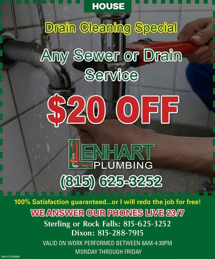 $20 off drain cleaning coupon