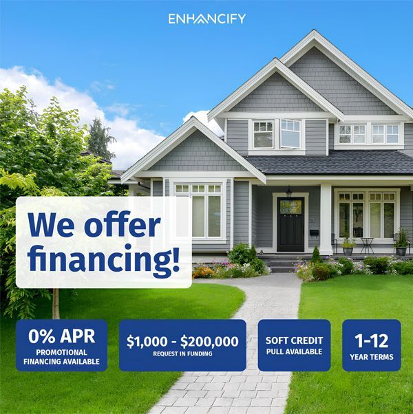 Advertisement for Enhancefy financing,