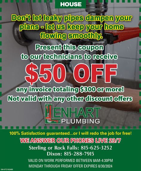 $50 OFF Any invoice totaling $300 or more coupon