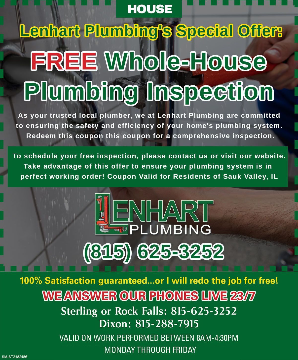 FREE Whole-House Plumbing Inspection Coupon