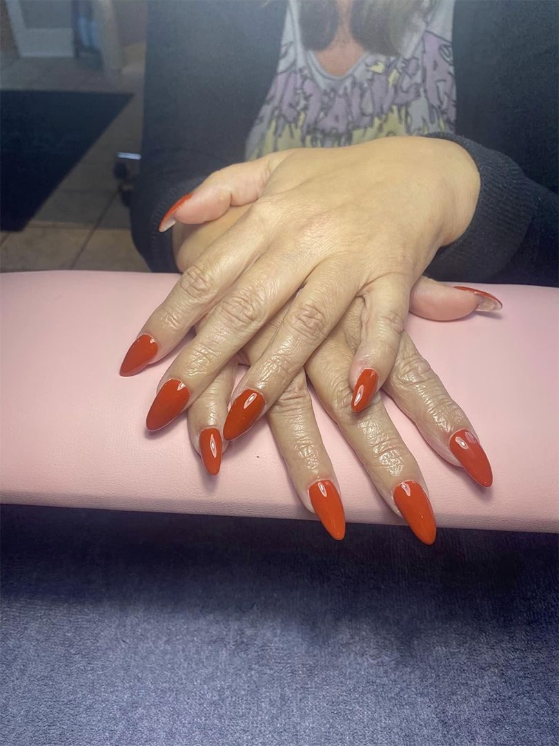 Orange nails