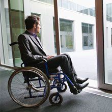 Person in a wheel chair
