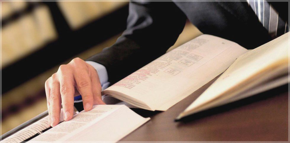 lawyer reading book