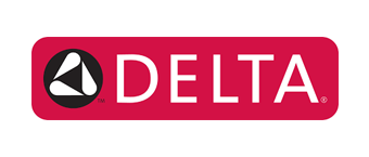 Delta logo: red rectangle with rounded corners, white DELTA text and triangle symbol on the left.